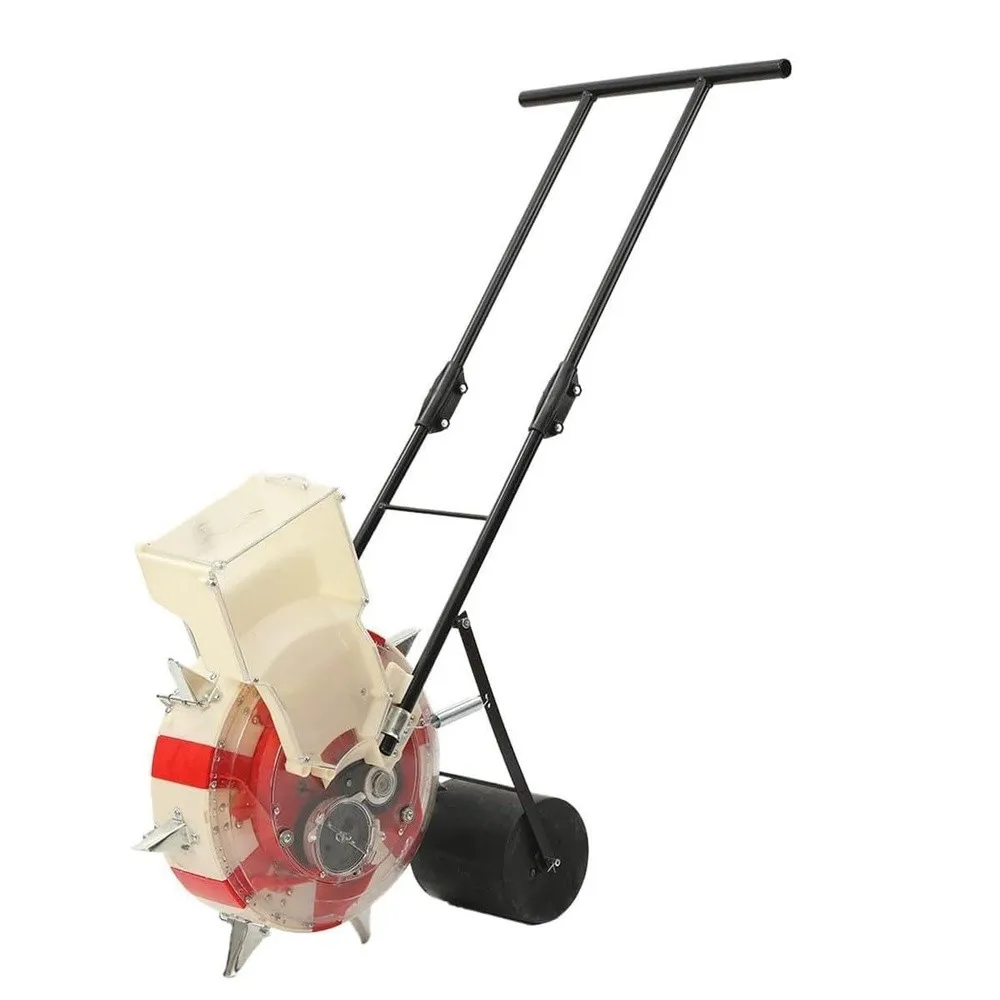 Manual Seeder 7 Nozzles Hand Push Garden Seeder Roller Seed Spreader Hand Push Corn Planter Peanut Corn Bean Planter