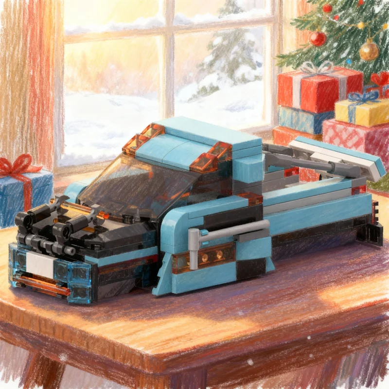 

188pcs MOC City Hover Pickup Truck Model Building Blocks Architecture Toy Creative DIY Idea Education Christmas Gift Brick