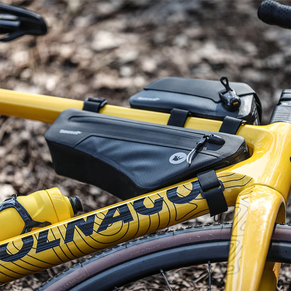 Rhinowalk إطار دراجة هوائية حقيبة IPX4 مقاوم للماء 2.6L/1.7L Bikepacking ل Mtb الطريق الحصى دراجة مثلث حقيبة الطلاء آمنة تأمين صالح #2