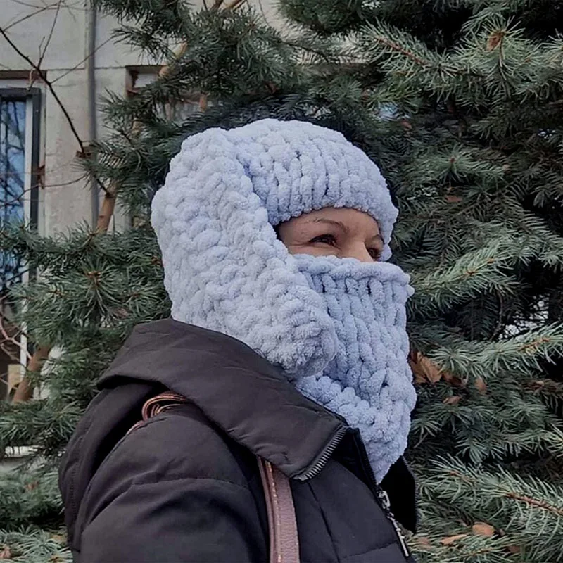 Sombreros de bombardero para mujer, pasamontañas de felpa con Orejas de conejo, sombrero divertido para esquiar, senderismo y otoño, gorros cálidos