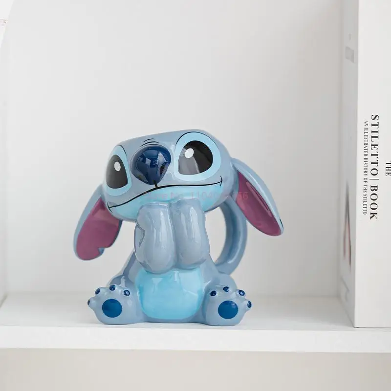 Disney Lilo&Stitch Ceramic Mug Stereoscopic Water Cup Stitch Home Office Milk Coffee Cup Cartoon Vase Ornament Friends Xmas Gift view 5