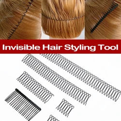 Black Invisible Professional Female Roll Black Curve Clip Pin Invisible Bang Fringe Hair Comb Hair Accessories Styling Tool