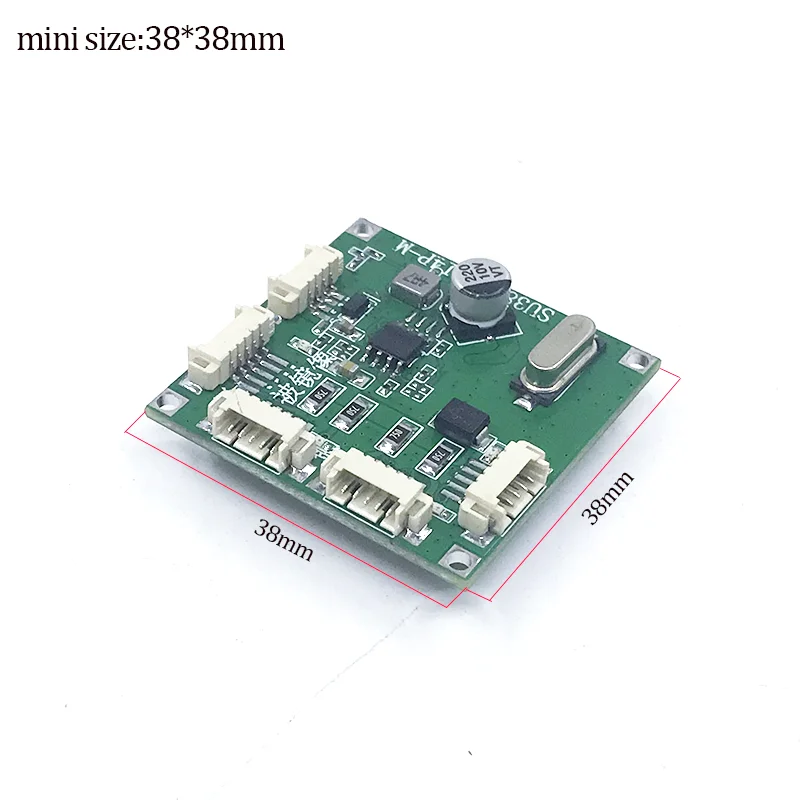 Saklar cepat mini 4 port saklar keran ethernet 10 / 100mbps papan modul pcb HUB saklar jaringan untuk modul integrasi sistem