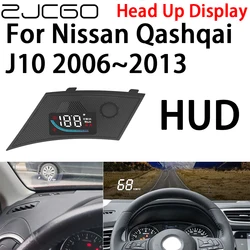 ZJCGO Car HUD Head Up Display Speedometer Projector Alarm Electronic Accessories for Nissan Qashqai J10 2006~2013