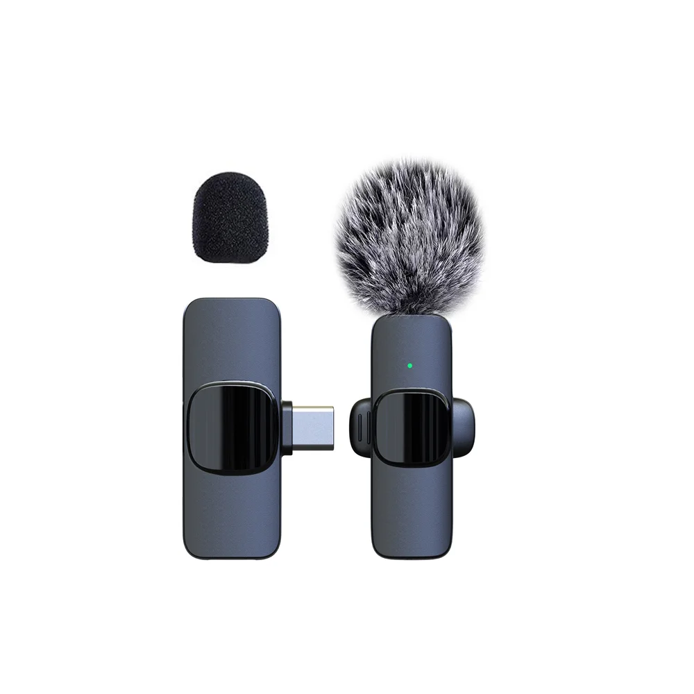 Professionele draadloze lavaliermicrofoon voor Type-C telefoons, computers, universeel voor vlogs, korte video's, interviews en conferenties