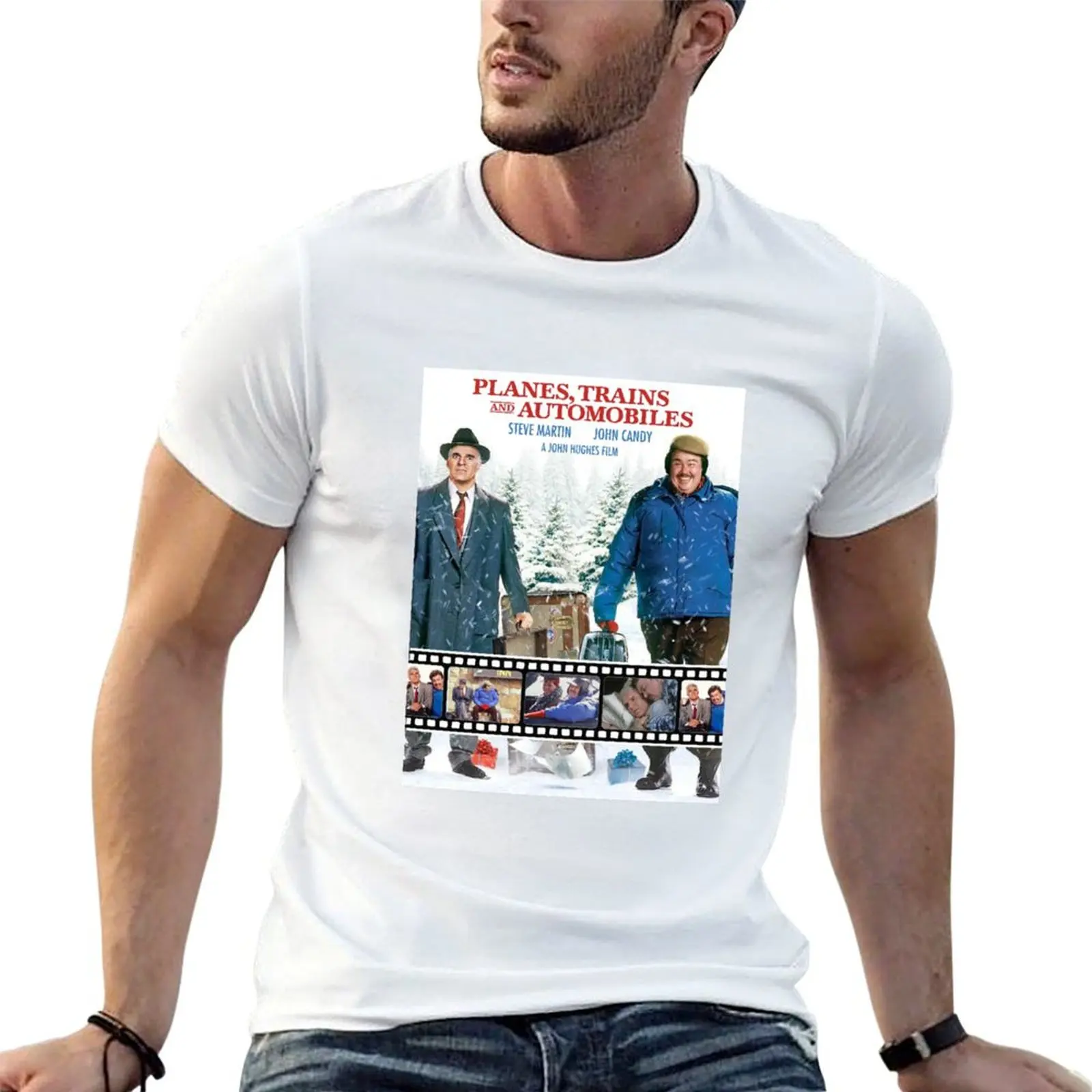 Planes Trains And Automobiles Poster T-Shirt Breathable Travel T-Shirt