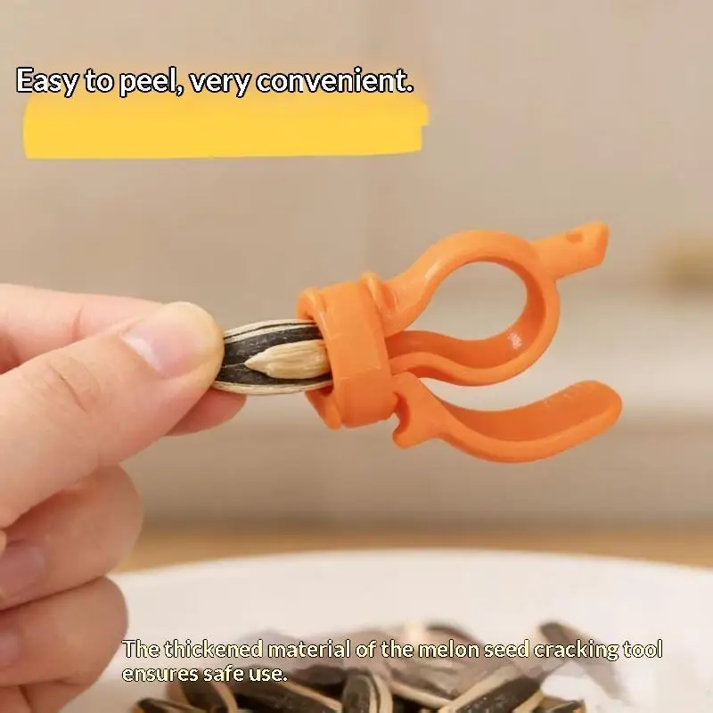 2Pcs Multi Color Sunflower Seed Cracking Pliers Handheld Peeler Easy Use Teeth Hand Protect Tool