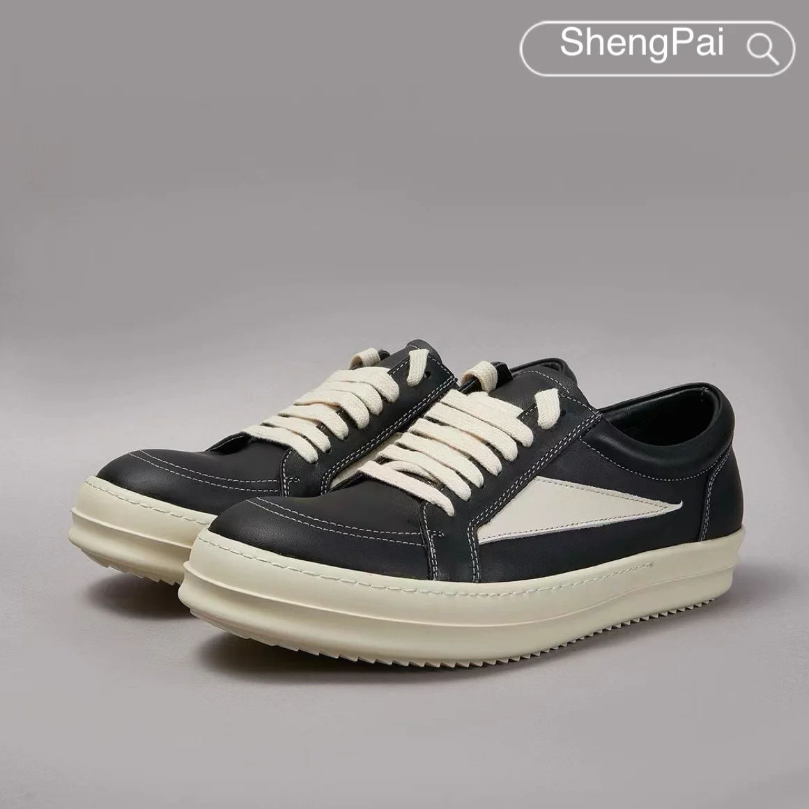 

Men Shoes Leather Casual Shoes For Men Sneakers Spring Autumn Winter Shoes For Male Thick Sole Lace Up Low Top Walking Shoes