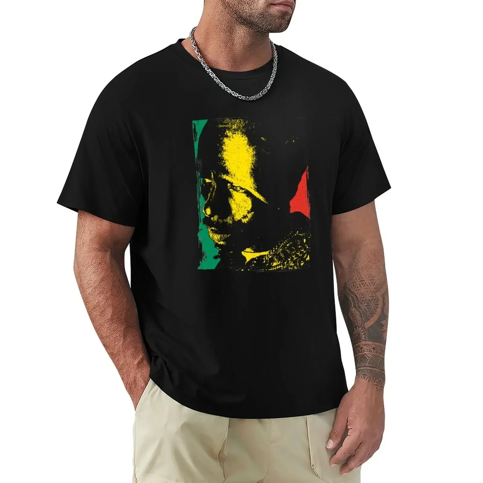 Sizzla Roots Rock Reggae T-Shirt Summer fashion New Arrival Cotton Short Sleeve heavyweight Round Collar Outfits funny style2024