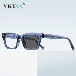 VKYEE Geometric Square Classic Simple Design Blue Light Protection Glasses Customizable Prescription Photochromic GlassesPFD2191