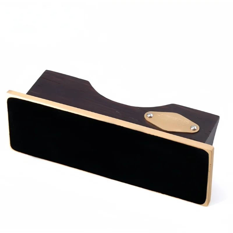 حامل سيجار من الخشب الأحمر من الفولاذ المقاوم للصدأ والنحاس النقي المعدني #5