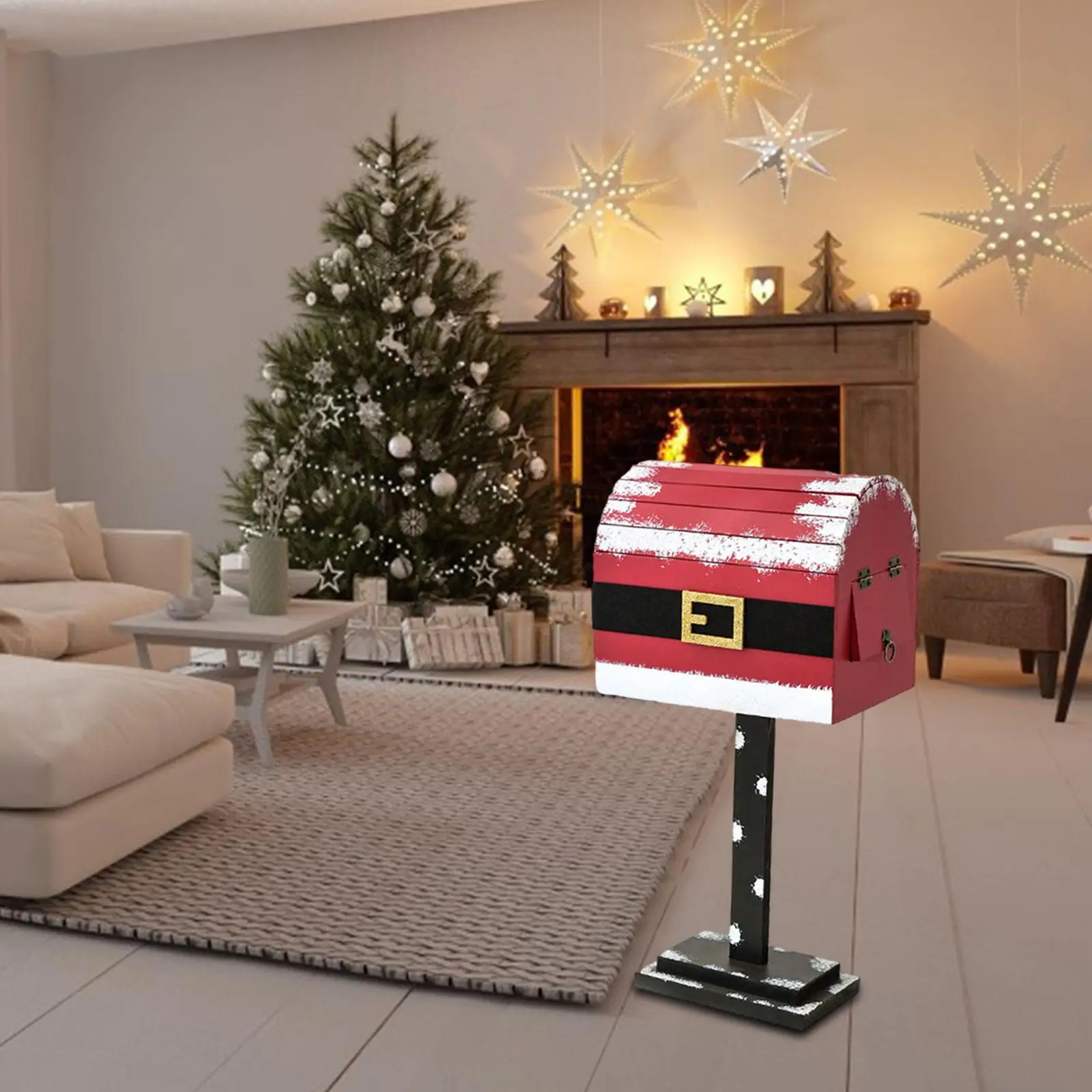 

Почтовый ящик Санта-Клауса, практичное прочное рождественское украшение для дома, передняя дверь, комната