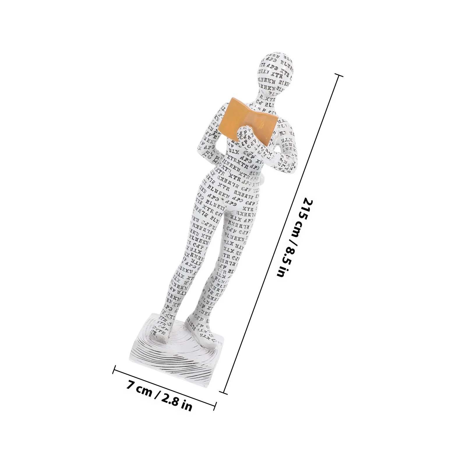 Desktop Reading Women Decor Resin Art Sculpture Abstract Figure for Home Office Living Room Shelf Decorations Modern Interior