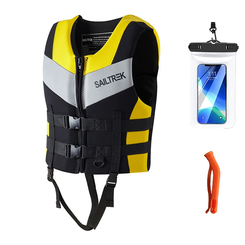 Reddingsvest Volwassenen Surfvest Kajak Wakeboard Motorboten Vlot Reddingsboot Jetski Watersporten Zwemmen Drifting Redding Neopreen