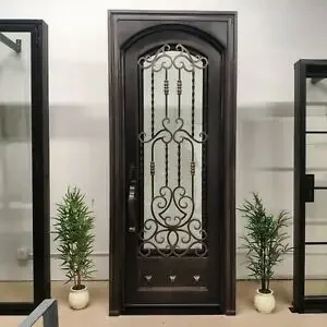 Superior Quality Wrought Iron Double Entry Doors Iron Single Door Door Iron Gate