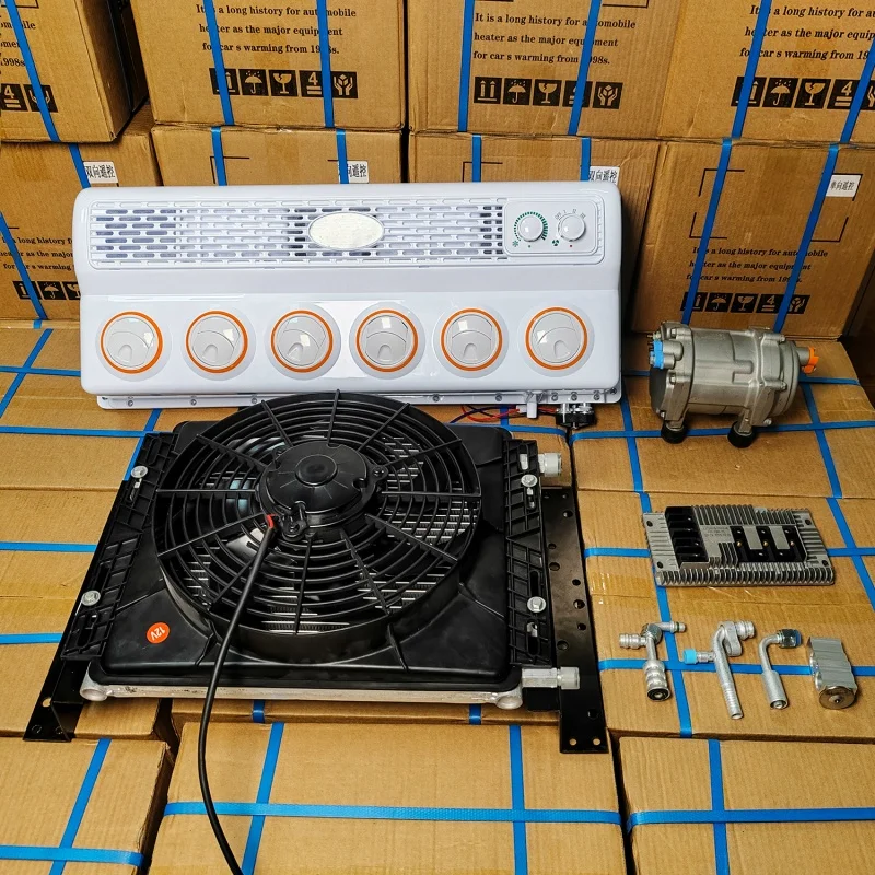 Auto 12V Air Conditioner 24V Electric Truck Air Conditioner Parking Cooling Vans RV Parking Cooler Tractor Cab Air Condition