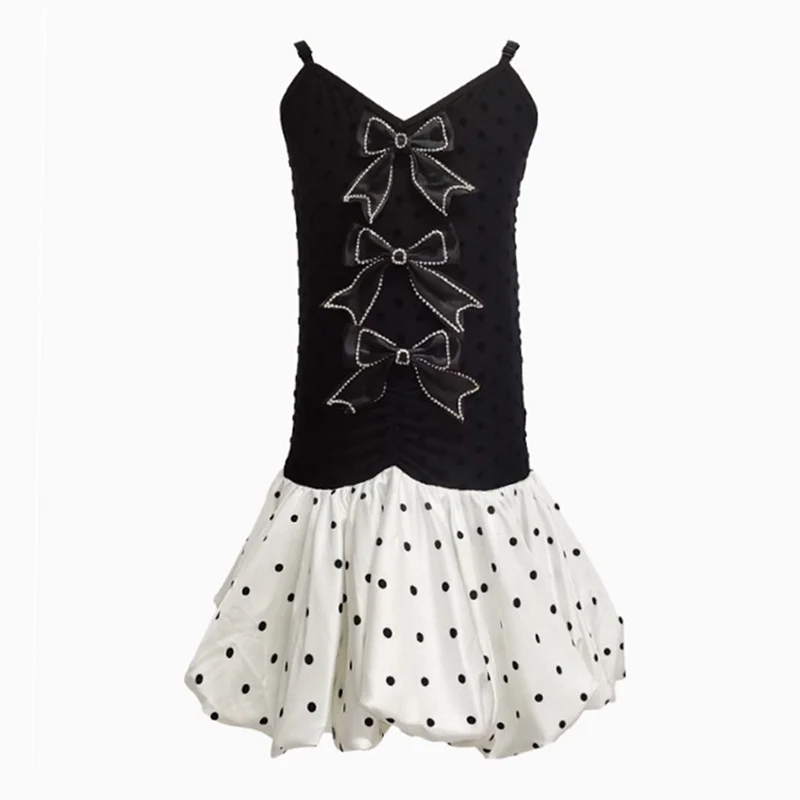 เด็กเต้นรําละตินเครื่องแต่งกายเค้ก Elite สีบล็อกแขนกุดชุดฝึก Dancewear สําหรับสาวเด็กเต้นรําเสื้อผ้า