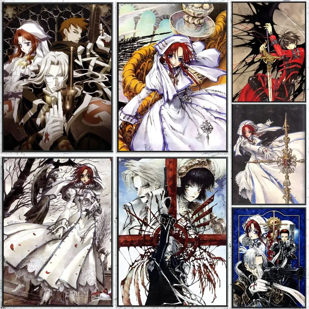 T-Trinity Blood Poster Waterproof Wall Art Sticker For Bar Living Room Vintage Room Decor High Quality Print Gift