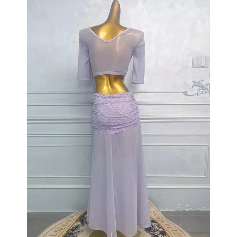 Customized Belly Dance Practice Dress Performance Clothing Female Women Oriental Dance Costumes Set Exotic Dancewear