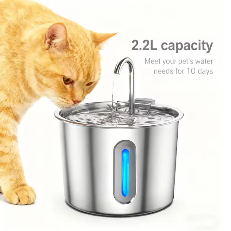 new-22l-pet-water-dispenser-304-stainless-steel-with-automatic-running-water-dog-cat-water-dispenser-cats-drinking-water