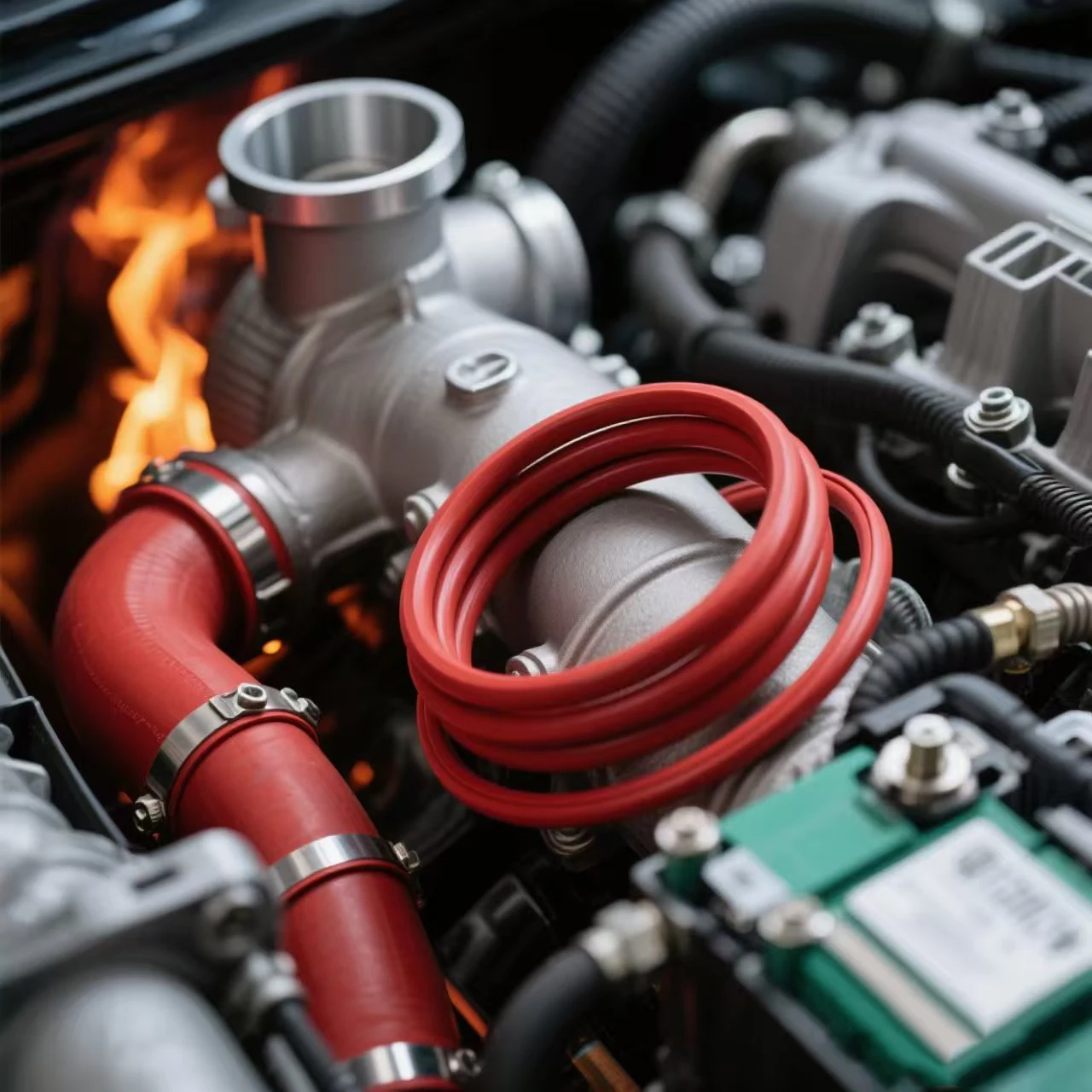 10Pcs/Lot Red Silic…