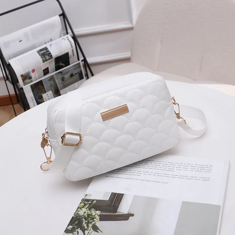 Hot sale Small Messenger Bag For Women Simple Solid color Embroidery Camera Female Shoulder Bag Fashion Ladies Crossbody Bags