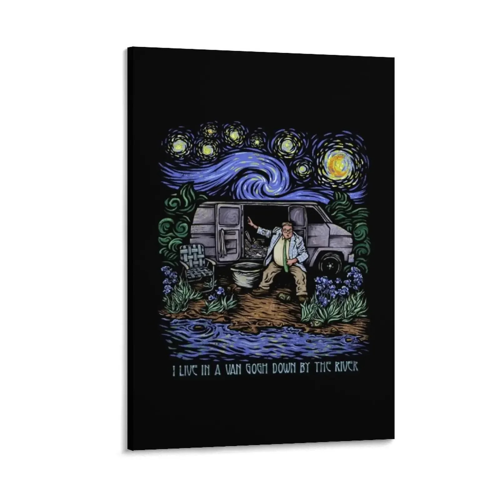 

Van Gogh The River Canvas Painting japanese room decor wall frame for living room Decoration bedroom