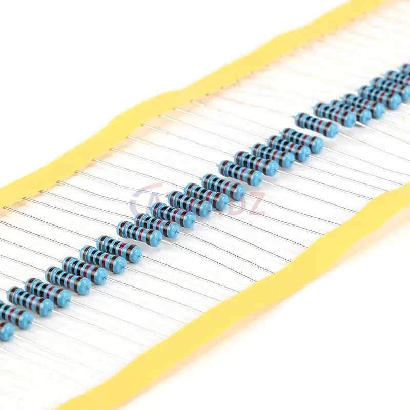 50 قطعة 1/2 واط 0.5 واط 1R - 1 متر مقاوم من غشاء معدني 1% 2R 10R 22R 47R 100R 330R 2k 1K 4.7K 10K 100K 4.7 51 47 62 75 100 120 510 أوم K Ω