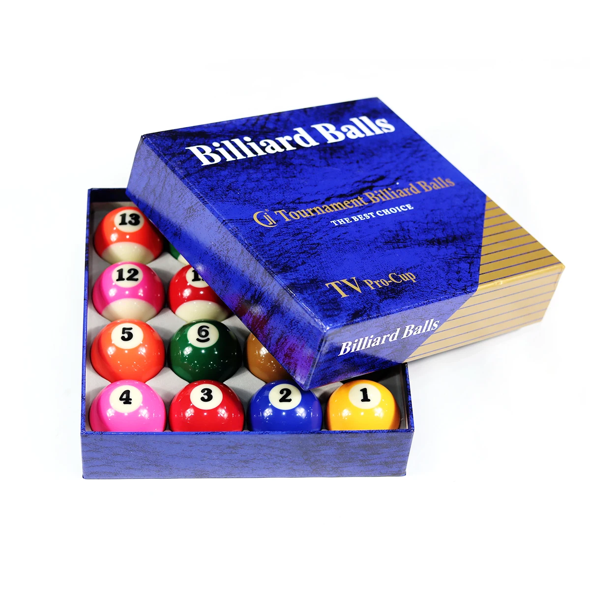 

Billiard Products Premium Quality Resin Billiard Pool Balls 2- 1/4" for Club Pool Table Games