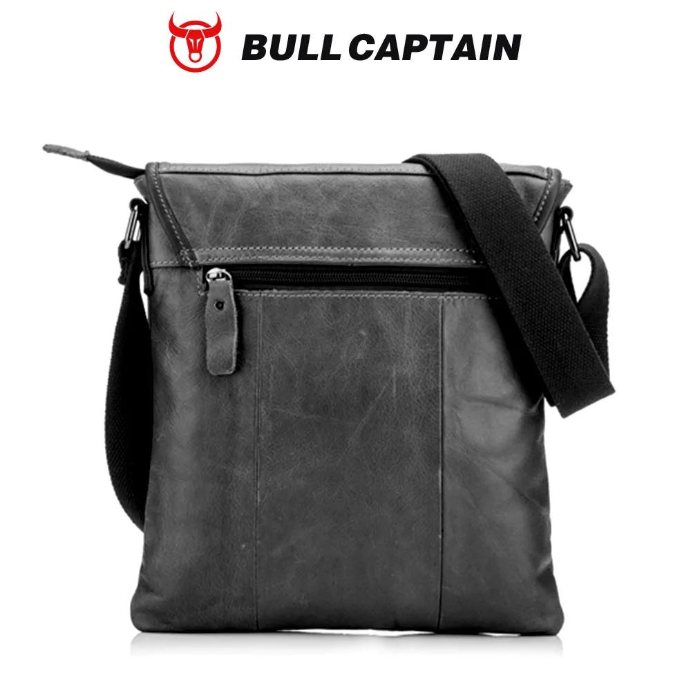 Męska skórzana skórzana męska na ramię na co dzień sportowa miękka warstwa głowy skórzana Trend biznesowy mały torba rowerowa torba męska — zdjęcie 7