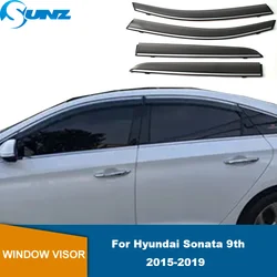 Window Deflector For Hyundai Sonata 9th 2015 2016 2017 2018 2019 Window Visor Vent Sun Shade Rain Guard Door Visor Rain Shield