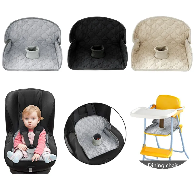 Baby Safety Car Seat Cushion 4 Layers Leak-proof Anti-slip Children Car Seat Insert Liner Foldable Cushion Pad for Dining Chair