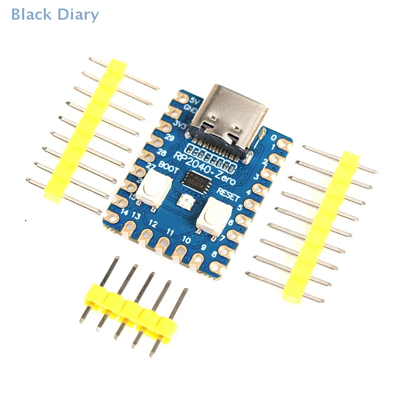 RP2040-Zero Raspberry Pi Мини-микроконтроллер PICO Модуль макетной платы RP2040 Двухъядерный процессор Cortex M0 + 2 МБ Flash