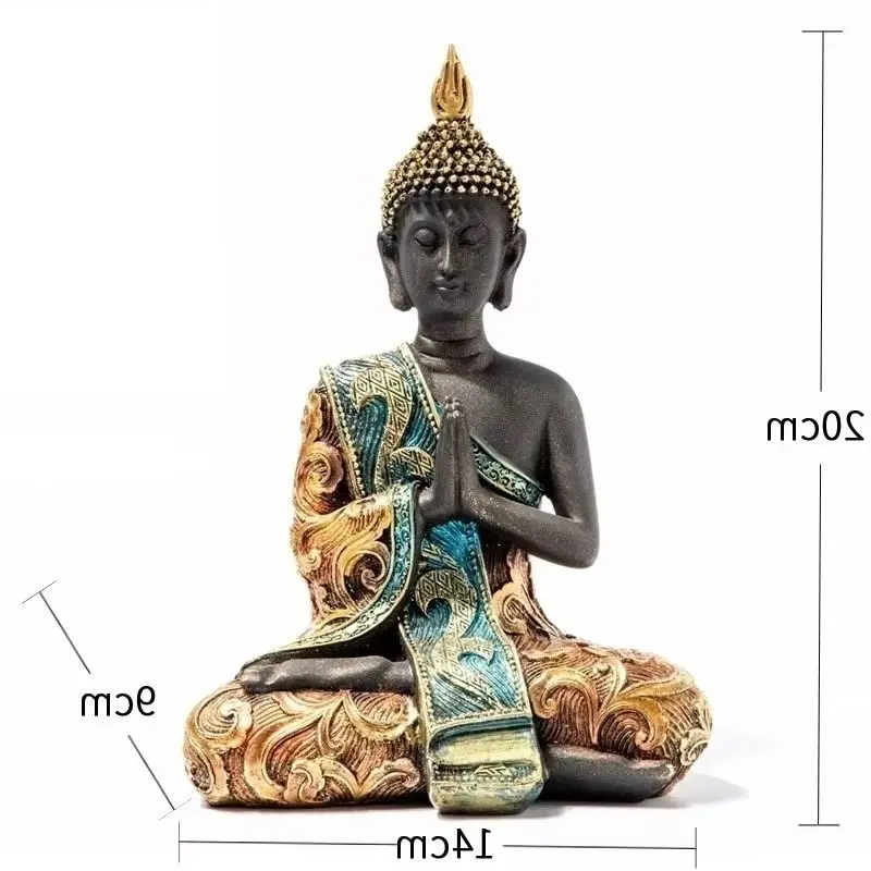 

Fashion Thai Style Buddha Home Decoration Crafts Porch Wine Cabinet Southeast Asian Style Thai Furnishings