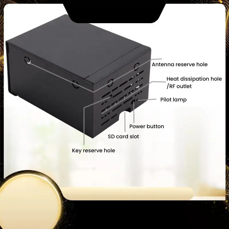 

For Raspberry Pi 5 Industrial Grade Large Space Metal Case For Active Cooler Pcle/Poe HAT