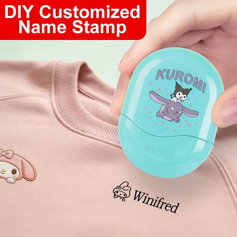 Sanrio DIY Namensstempel - Niedliches Design, personalisierter Namensdruck, geeignet für verschiedene Anlässe
