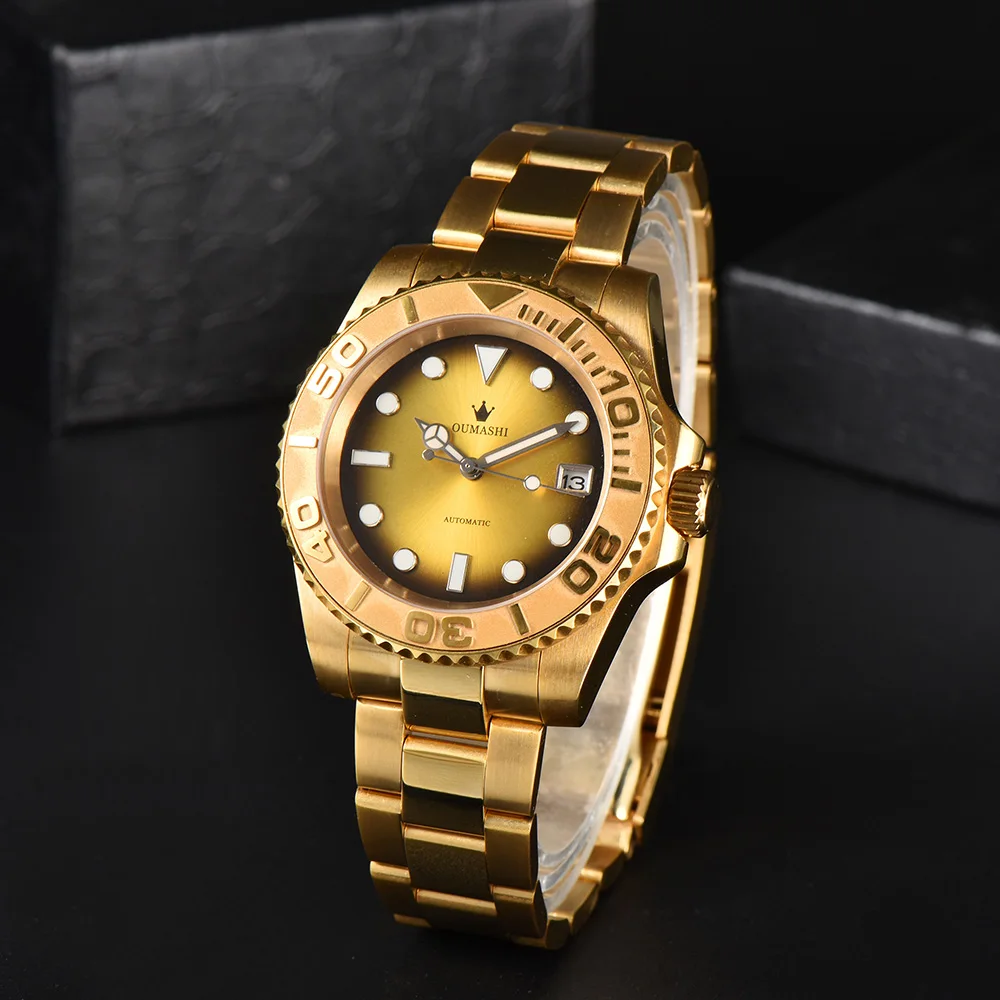 

Men's Watch Luxury Gold Watch Automatic Machinery NH35A Sapphire Glass Stainless Steel 904L Waterproof