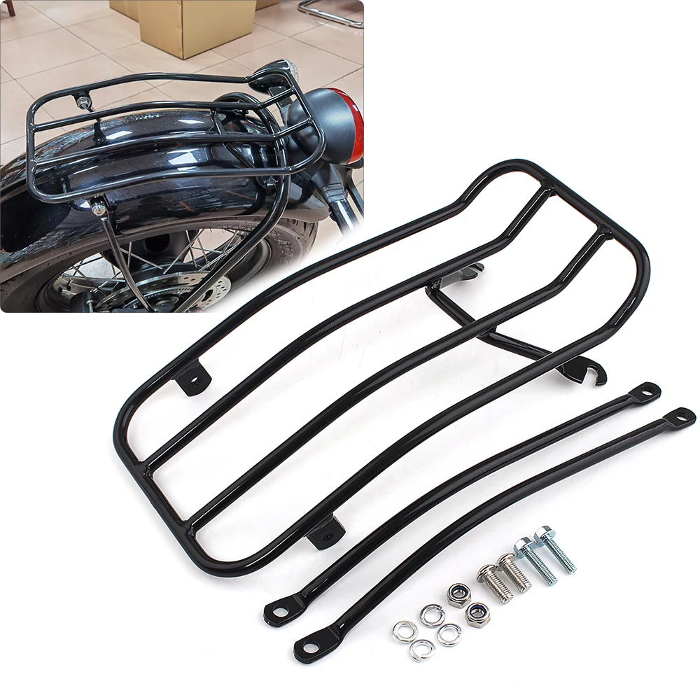 For Triumph Bonneville Bobber /Bobber Black 2017 2018 2019 2020 Motorcycle Accessories 1PCS Rear Luggage Rack Black Steel