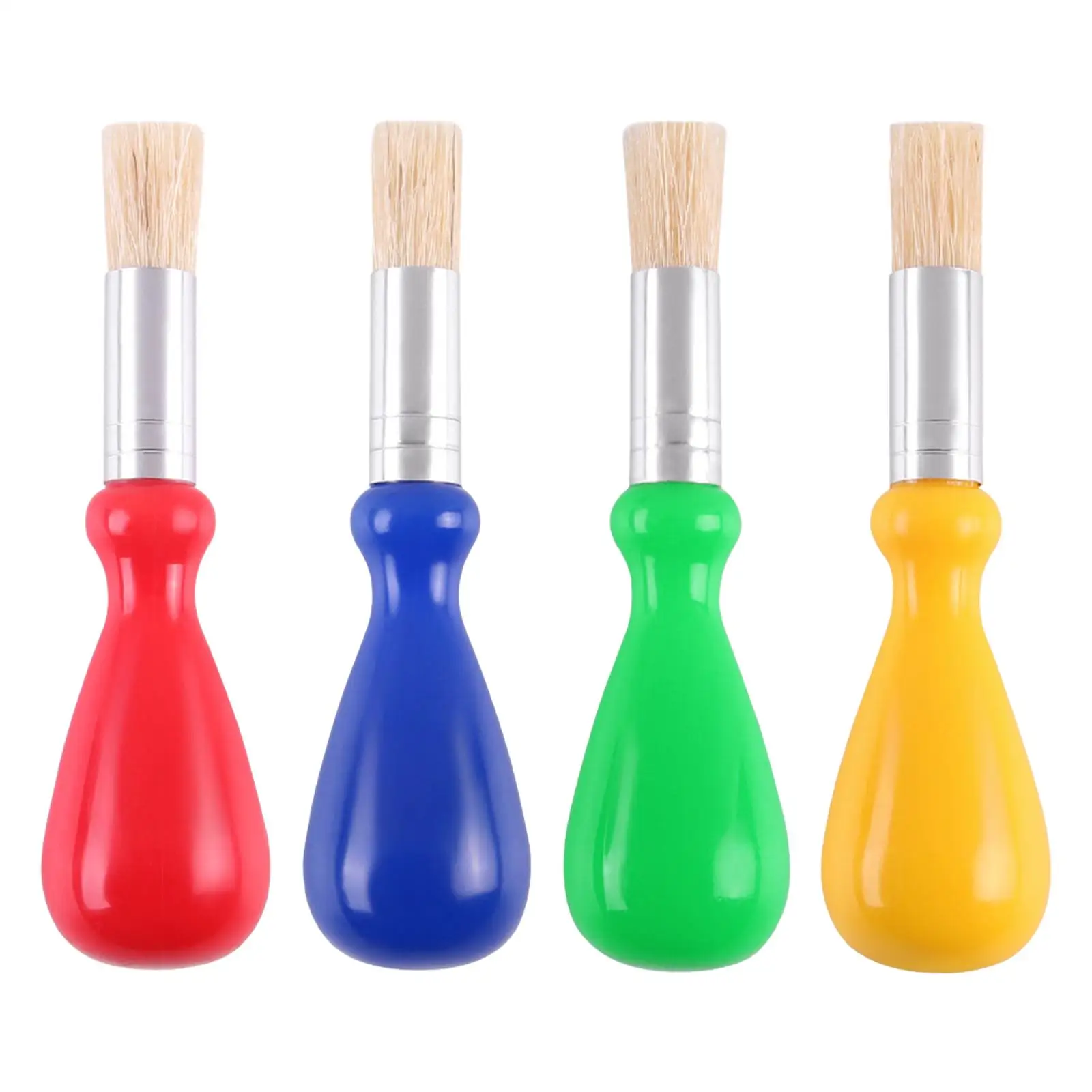 4 Pieces Art Paint Brushes DIY Graffiti Oil Brush for Adults Artist Drawing