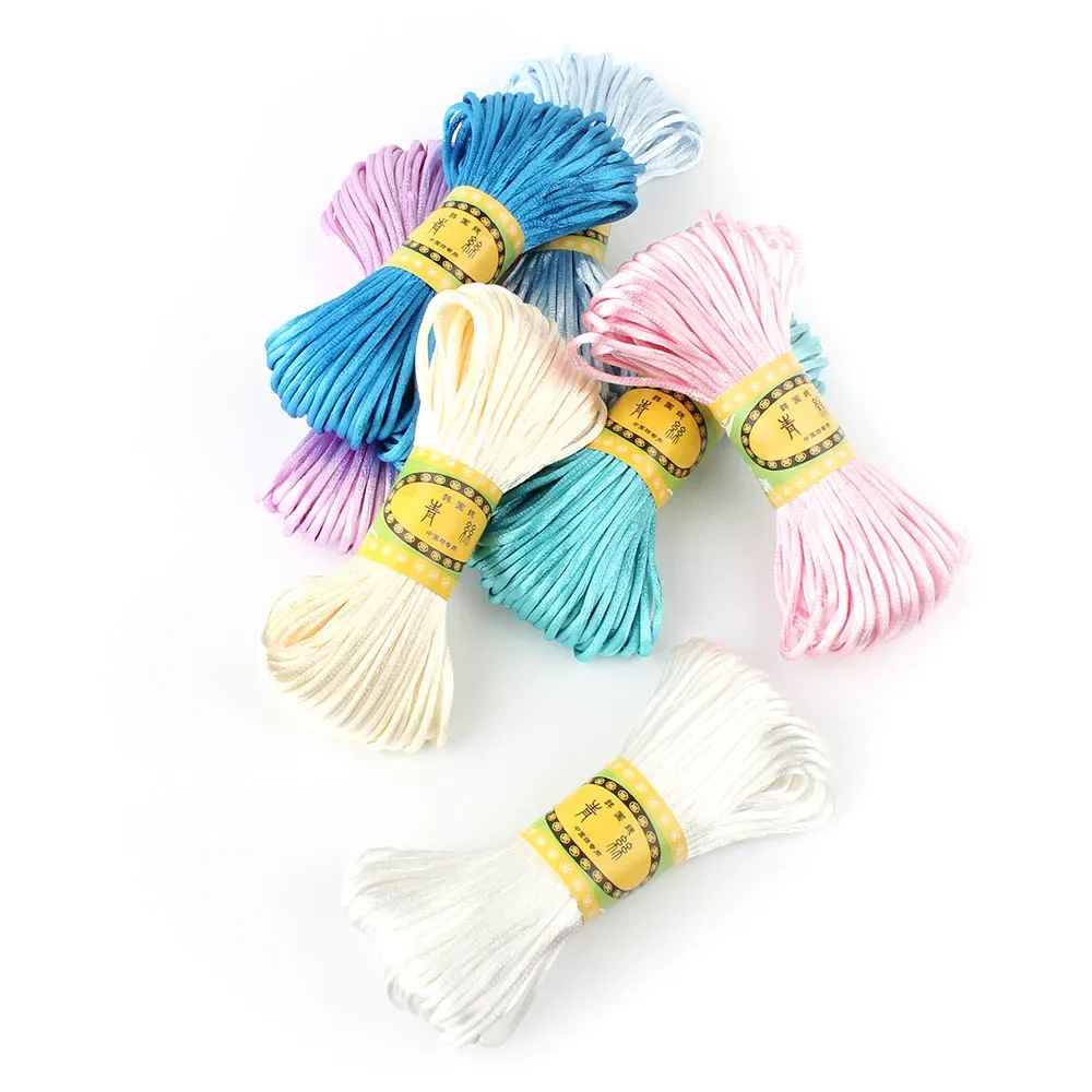 20 meters 2.5mm size Cord DIY String Cord Nylon Rope Accessary&Findings For Silicone Teething Bead Necklace Jewelry cord