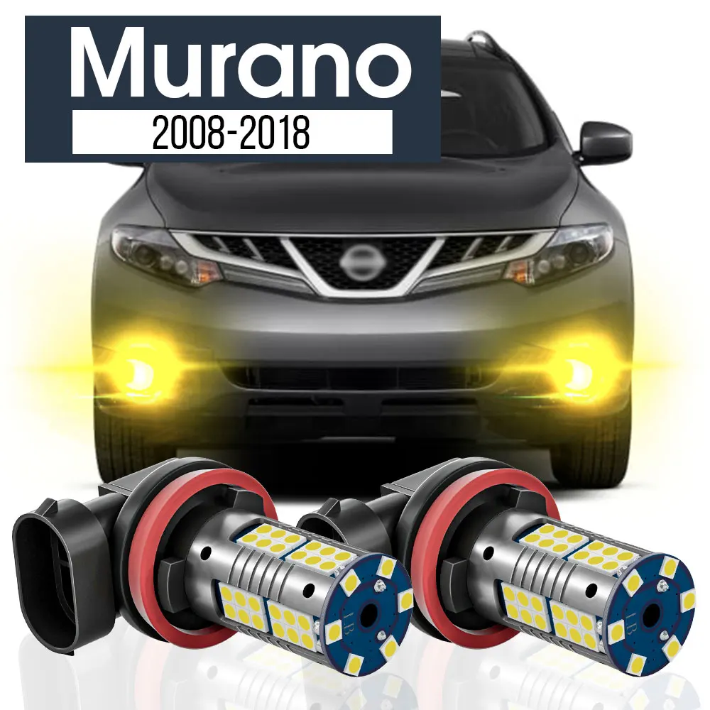 

2pcs LED Fog Light Lamp Blub Canbus Accessories For Nissan Murano Z51 Z52 2008-2018 2009 2010 2011 2012 2013 2014 2015 2016 2017