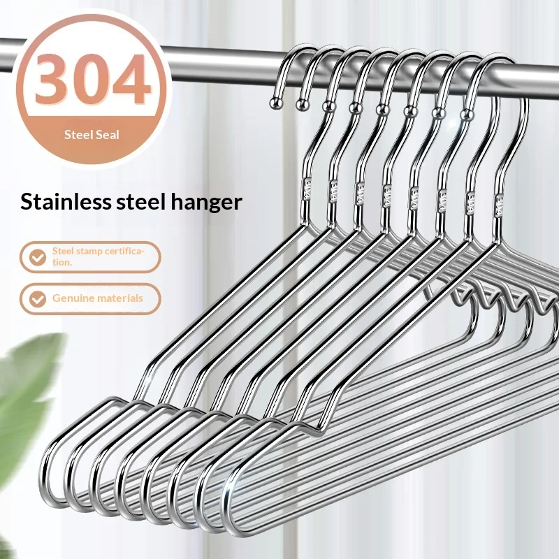 

Вешалка для одежды из нержавеющей стали 304, сушилка для белья, вешалка для брюк, бесшовная вешалка для хранения, противоскользящая вешалка для сушки одежды