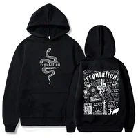 Último código de tendencia Taylor Reputation Sudadera con capucha de moda Reputation Fans de música Love sudaderas con capucha estilo Punk callejero