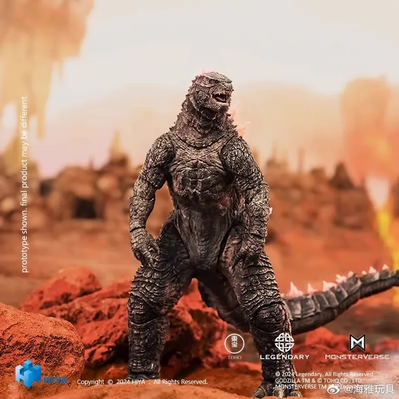 Disponibile Action Figure Hiya da 18 cm Serie base squisita Kong Il nuovo Impero Godzilla Evolved Ver Garage Kit