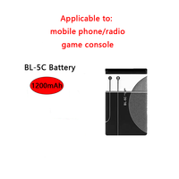 BL-5C 1200mAh Battery Storage Battery Charger Mobile Phone Battery For Nokia BL-5C For 2630 6100 5140 1100 1110 5230 N72 3310