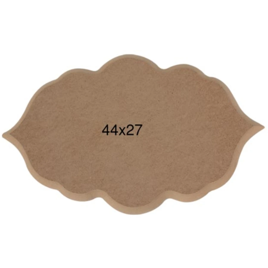 PA223 Large Lobed Oval Board, Hobby Wood Painting Mdf Board