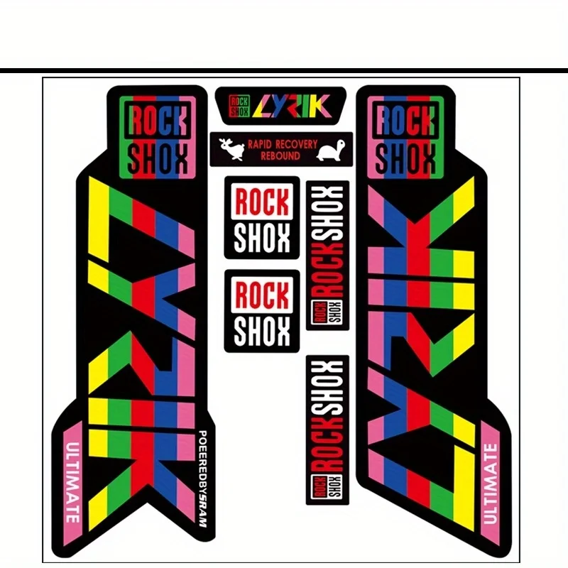 

Креативные наклейки-амортизаторы для горных велосипедов, радужные стикеры для вилки
