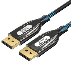 Cavo Displayport 1.4 in fibra ottica 10M/15M/20M 8K, supporta 8K @ 60Hz, 4K @ 144Hz ad alta velocità 32.4Gbps supporto 3D Visual, auricolare VR