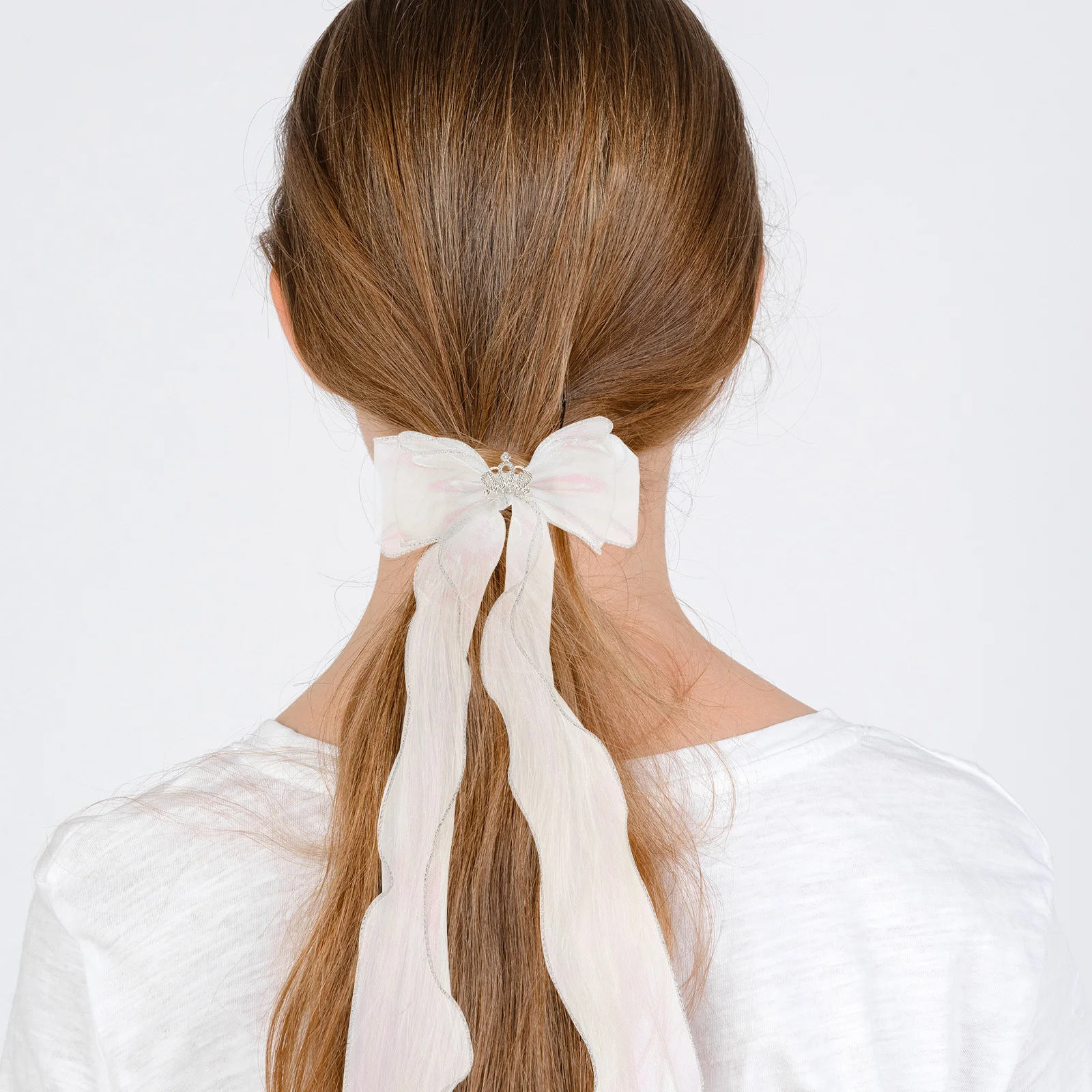 

2 Pcs Hair Accessories for Bow Haie Clips Ribbon Polyester Bowknot Bows