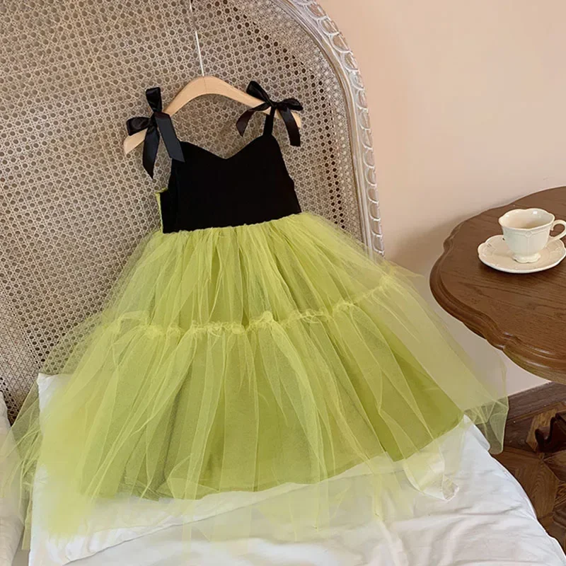 

Girl Sling Dress Princess Kids Prom Dress Girl Kids Robe Designed Fashion Outfit for 1-9 Ys Birthday Evening Luxury robe fille